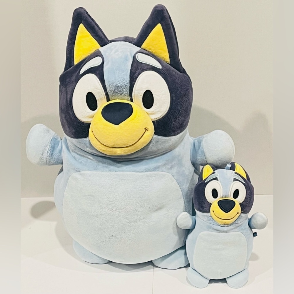 Bluey Squishmallows Lot Of 2 Official Plush 14" / 6” Hugmee - Childs Ultra Soft